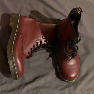Maroon Doc Marten